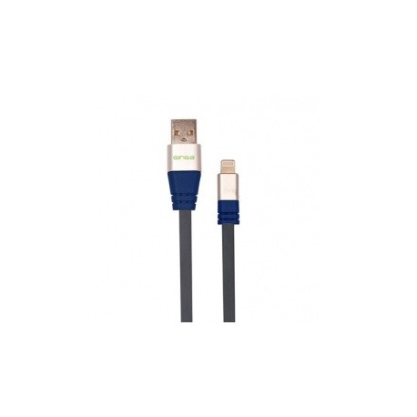 Ginga Cable USB 2.0 Macho - Lightning Macho, 1 Metro, NegroAzul