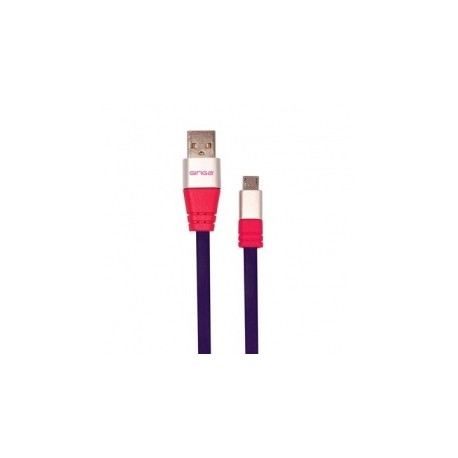 Ginga Cable USB A Macho - Micro-USB B Macho, 1 Metro