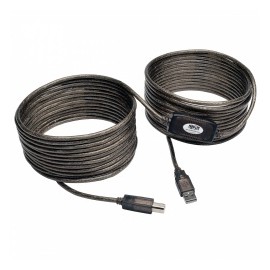 Tripp Lite Cable USB 2.0 A Macho - USB 2.0 B Macho, 11 Metros, Negro