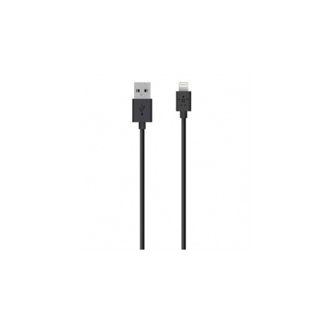 Belkin Cable MIXIT USB Macho - Apple Lightning Macho, 1.22 Metros, Negro, para iPhone 5, iPod touch5, iPad5