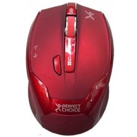 Mouse Perfect Choice Perfect Track Tech PC-044598, Inalámbrico, USB, 1480DPI, Rojo