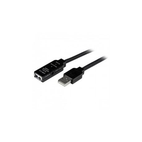 StarTech.com Cable USB 2.0 de Extensión Alargador Activo, USB A Macho - USB A Hembra, 5 Metros, Negro