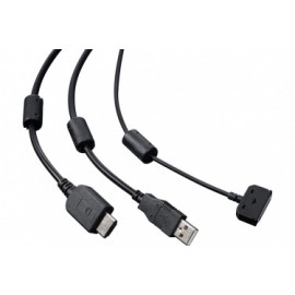 Wacom Cable 3 en 1 para Tableta Gráfica Wacom Cintiq Companion Hybrid, Negro