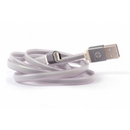 Naceb Cable USB 2.0 A Macho - Lightning Macho, 1 Metro, Gris