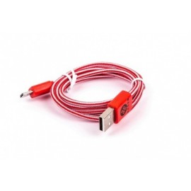 Naceb Cable USB 2.0 A Macho - micro USB A Macho, 1 Metro, Rojo