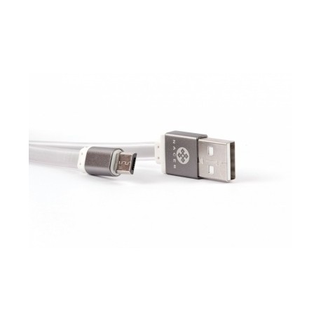 Naceb Cable USB 2.0, USB A Macho - micro USB Macho, 1 Metro, Gris