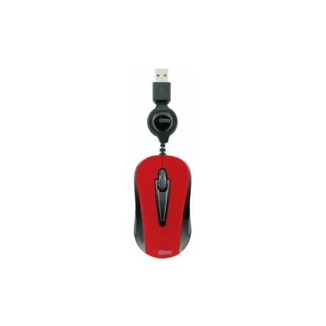 Mini Mouse Perfect Choice Óptico Easy Line 993353, Alámbrico, USB, 1000DPI, Rojo