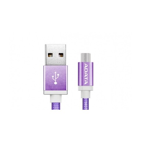 Adata Cable USB 2.0 A - Micro-USB 2.0 B para Android/Windows, 1 Metro, Morado