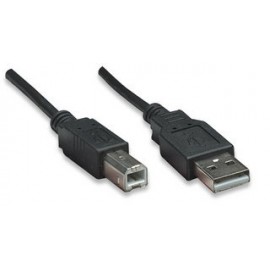 Manhattan Cable USB de Alta Velocidad, USB 2.0 A Macho - USB 2.0 B Macho, 5 Metros, Negro