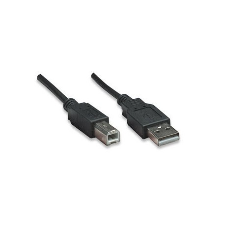 Manhattan Cable USB de Alta Velocidad, USB 2.0 A Macho - USB 2.0 B Macho, 5 Metros, Negro