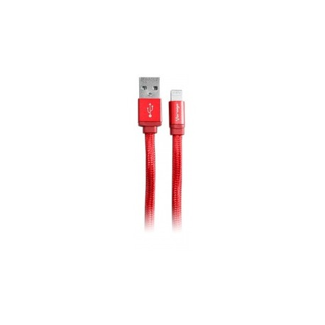 Vorago Cable USB 2.0 A Macho - Lightning Macho, 1 Metro, Rojo