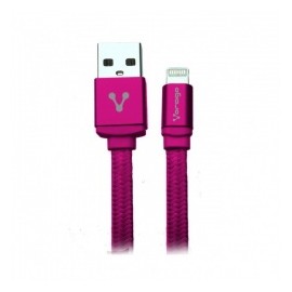 Vorago Cable USB 2.0 A Macho - Lightning Macho, 1 Metro, Rosa