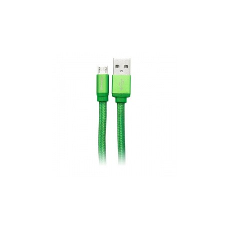 Vorago Cable USB 2.0 A Macho - micro USB B Macho, 1 Metro, Verde