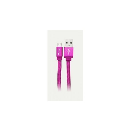 Vorago Cable USB 2.0 A Macho - micro USB B Macho, 1 Metro, Rosa