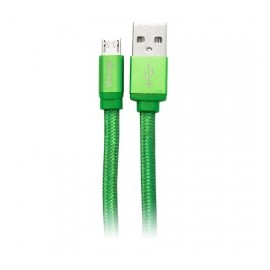 Vorago Cable USB 2.0 A Macho - micro USB B Macho, 1.5 Metros, Verde