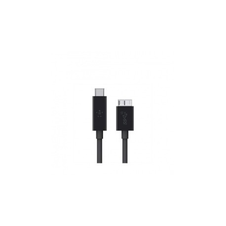 Belkin Cable USB 3.1, USB C Macho - micro USB B Macho, 90cm, Negro