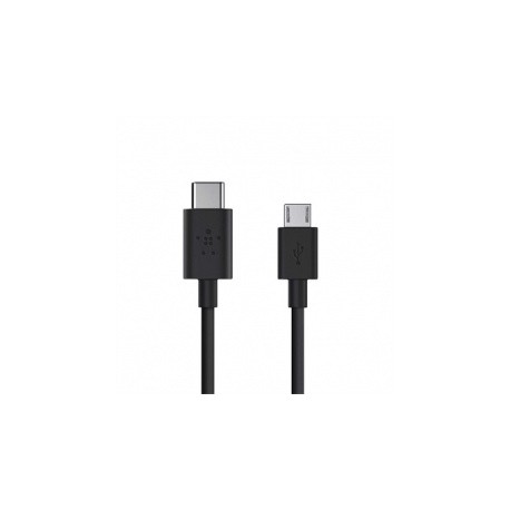 Belkin Cable USB 2.0, USB C Macho - micro USB A Macho, 1.83 Metros, Negro