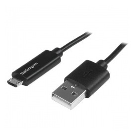 StarTech.com Cable micro USB con LED Indicador de Carga, 1 Metro, Negro