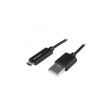 StarTech.com Cable micro USB con LED Indicador de Carga, 1 Metro, Negro