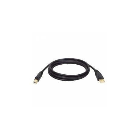 Tripp Lite Cable USB 2.0 A Macho - USB 2.0 B Macho, 4.57 Metros, Negro