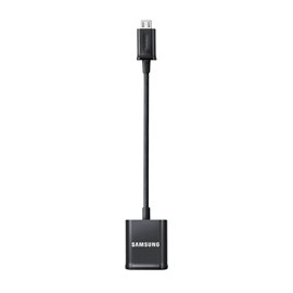 Samsung Cable micro USB Macho - USB 2.0 Hembra, Negro