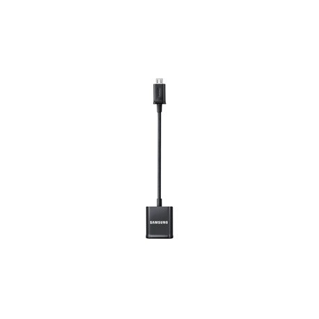 Samsung Cable micro USB Macho - USB 2.0 Hembra, Negro