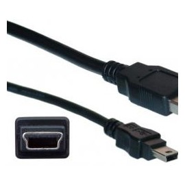 Cisco Cable USB A Macho - mini USB B Macho, 2 Metros, Negro