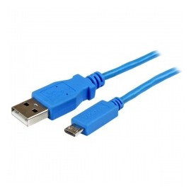 StarTech.com Cable Slim Micro USB B - USB A, 1 Metro, Azul