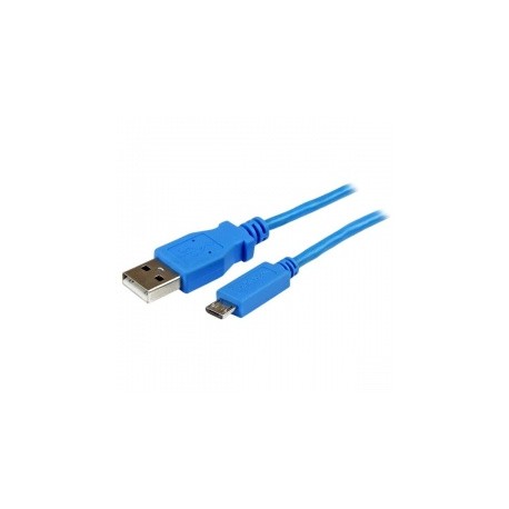 StarTech.com Cable Slim Micro USB B - USB A, 1 Metro, Azul