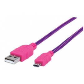 Manhattan Cable USB 2.0 A Macho - micro USB 2.0 B Macho, 1 Metro