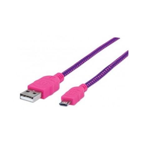 Manhattan Cable USB 2.0 A Macho - micro USB 2.0 B Macho, 1 Metro