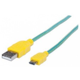 Manhattan Cable USB 2.0 A Macho - micro USB 2.0 B Macho, 1 Metro