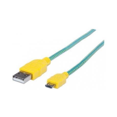 Manhattan Cable USB 2.0 A Macho - micro USB 2.0 B Macho, 1 Metro