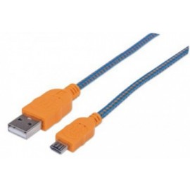 Manhattan Cable USB 2.0 A Macho - micro USB 2.0 B Macho, 1 Metro