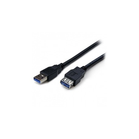 StarTech.com Cable USB A Macho - USB A Hembra, 1 Metro, Negro