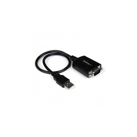 StarTech.com Cable USB A Macho - DB9 Hembra, 31cm, Negro