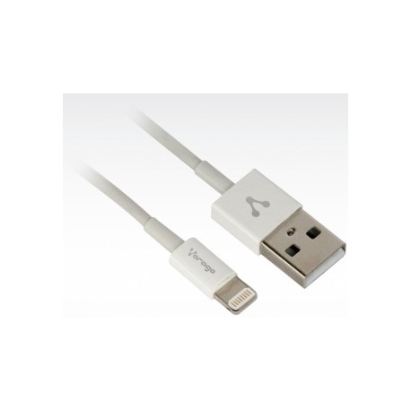 Vorago Cable USB A Macho - Lightning Macho, 1.5 Metros, Blanco