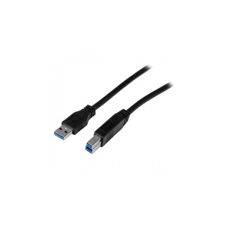 StarTech.com Cable USB 3.0, USB A Macho - USB B Macho, 1 Metro, Negro