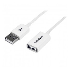 StarTech.com Cable de Extensión USB 2.0 A Macho - USB A Hembra, 2 Metros, Blanco