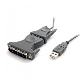 StarTech.com Cable USB 2.0 Macho - DB9 Macho, 90cm, Gris