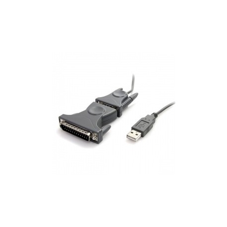 StarTech.com Cable USB 2.0 Macho - DB9 Macho, 90cm, Gris