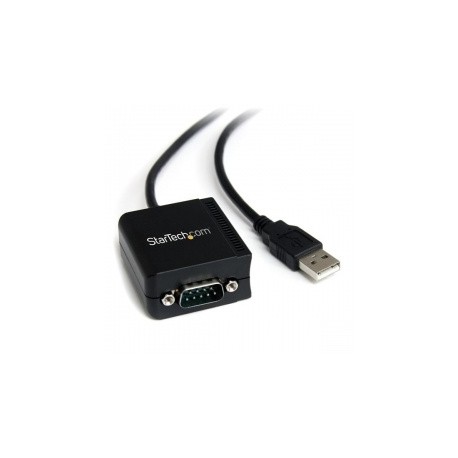 StarTech.com Cable USB 2.0 A Macho - Serial DB9 Macho, 1.8m, Negro