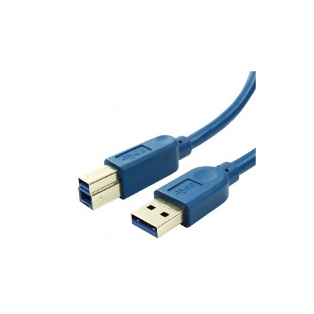 Encore Cable USB-A Macho - USB-B Macho, 1.8 Metros, Azul