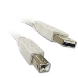 Manhattan Cable de Alta Velocidad USB 2.0, USB A Macho - USB B Macho, 1.8 Metros, Plata