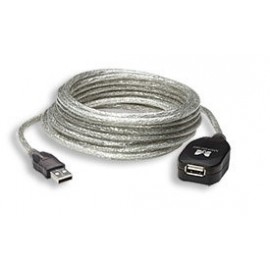 Manhattan Cable USB Macho - USB Hembra, 5 Metros, Plata