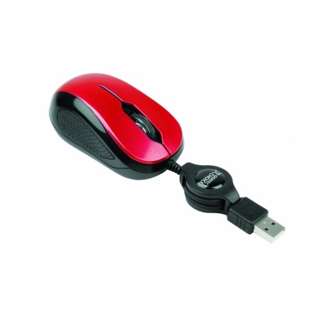 Mouse Perfect Choice Optico PC-043973, 1000DPI, USB, Rojo