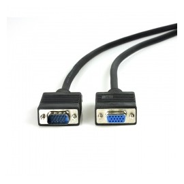 Xtech Cable Extensión VGA Macho - VGA Hembra, 1.83 Metros, Negro