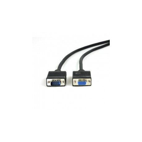 Xtech Cable Extensión VGA Macho - VGA Hembra, 1.83 Metros, Negro