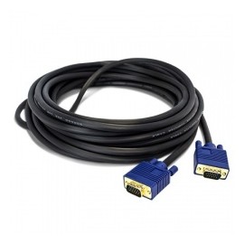 Vorago Cable VGA (D-Sub) Macho - VGA (D-Sub) Macho, 10 Metros, Negro