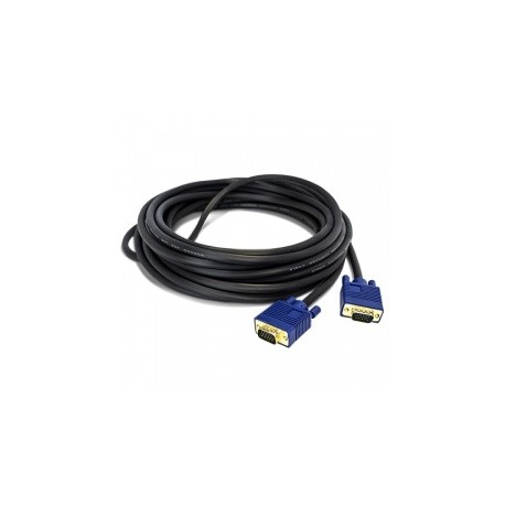 Vorago Cable VGA (D-Sub) Macho - VGA (D-Sub) Macho, 10 Metros, Negro